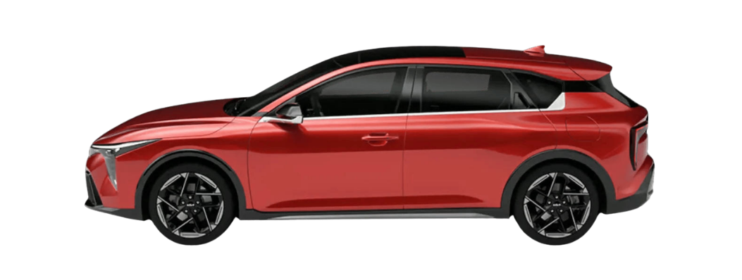KIA K4 Hatchback Turbo color Fiery Red