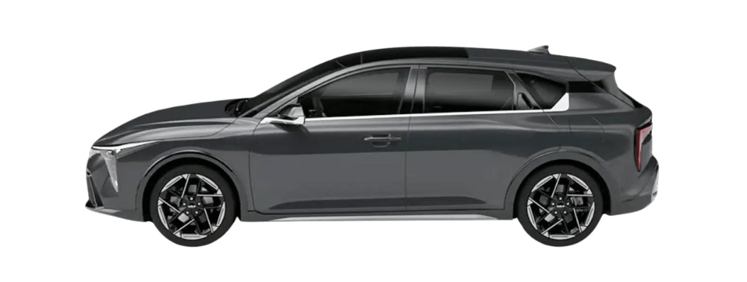 KIA K4 Hatchback Turbo color Interstellar Gray