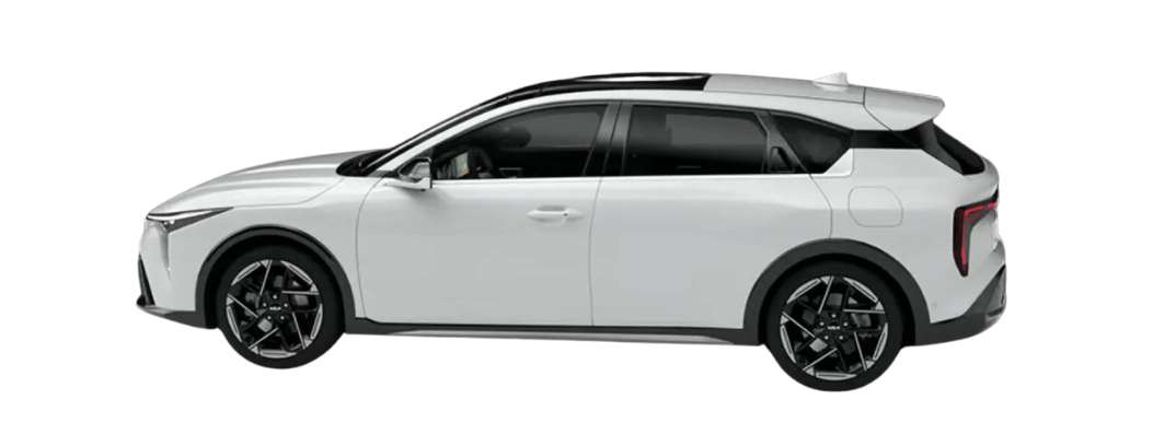KIA K4 Hatchback Turbo color Snow White Pearl