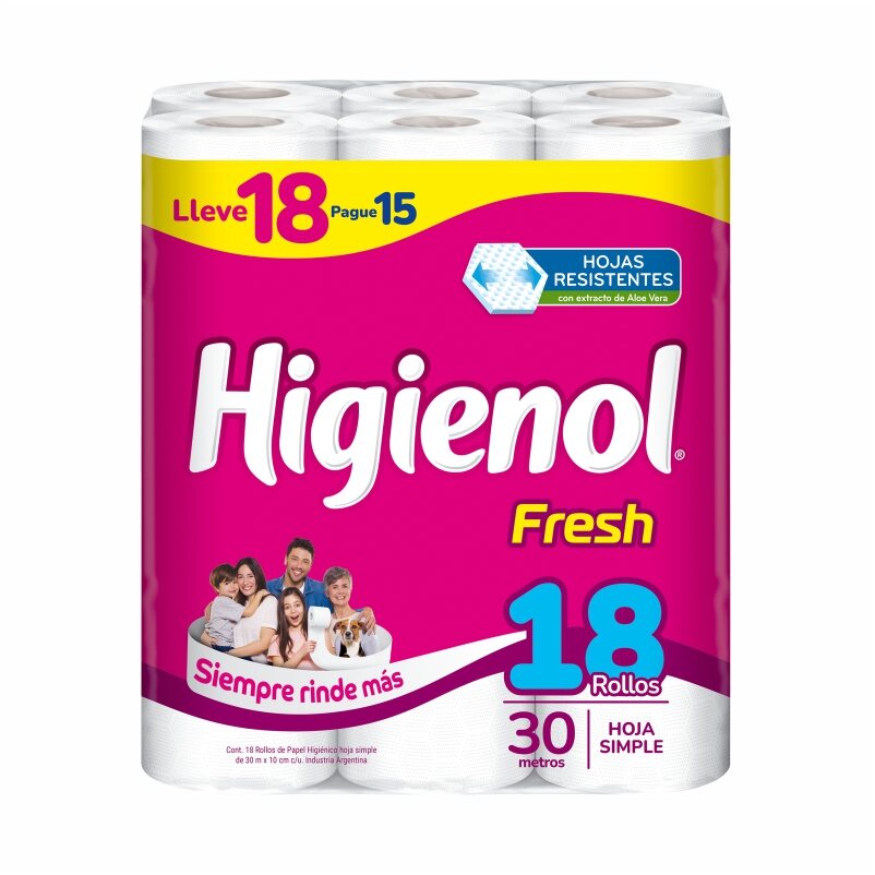 Ph Higienol Hs Fresh 30m X 18u X3