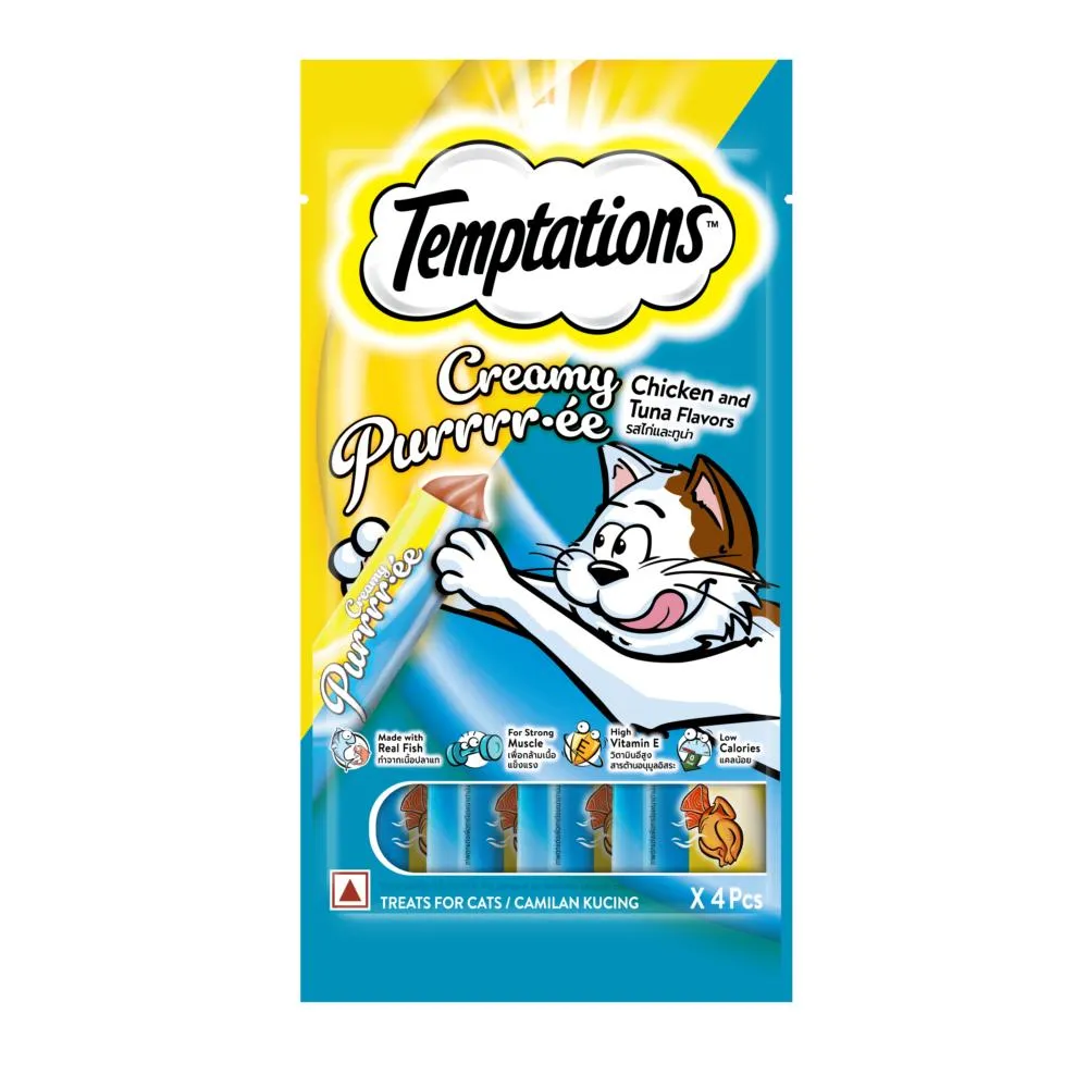 Temptations Creamy Pollo Atun X48g X12