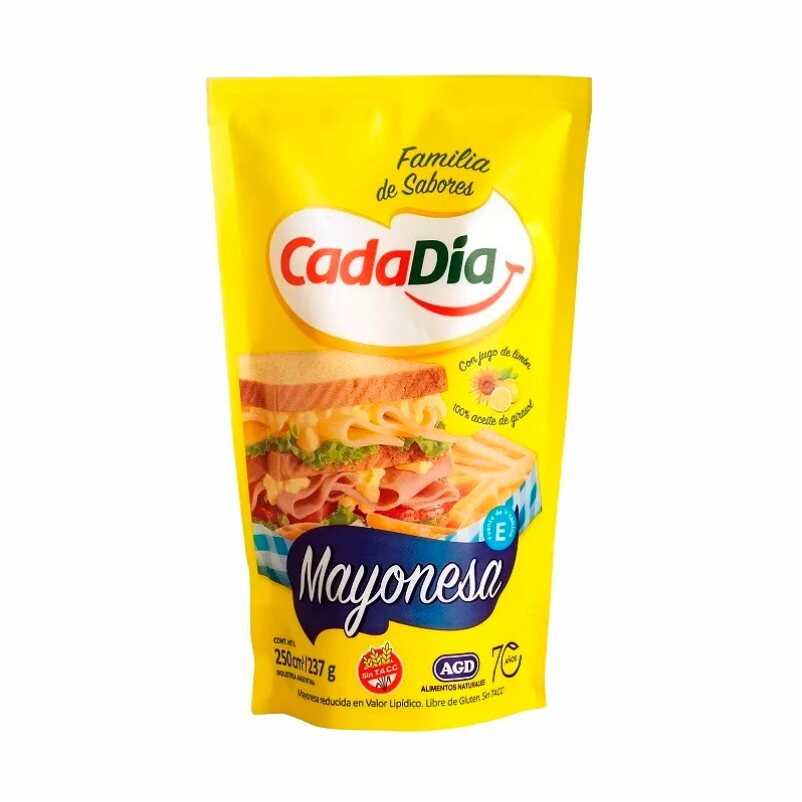 Mayonesa Cada Dia X 250 Cc X12