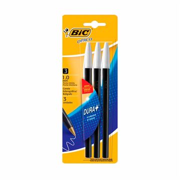 Lapicera Opaco T/g Negro X 3 X50