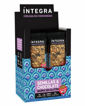Barra Sin Gluten Semillas Choco 38g X10