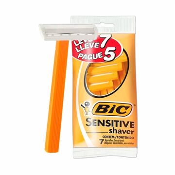 Afeita Bic Sensiti Amarilla Lleva 7/paga5 X96