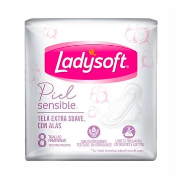 Tf Ladysoft Nor T/s Piel Sensible X 8 (blanca) X54