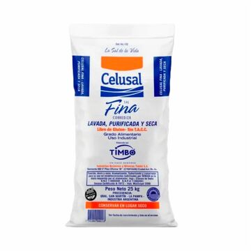 Sal Fina Lavada Y Seca Bolsa X 25kg X1