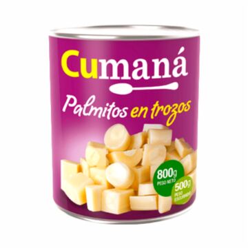 Palmitos En Trozos Cumana X 800gr X12