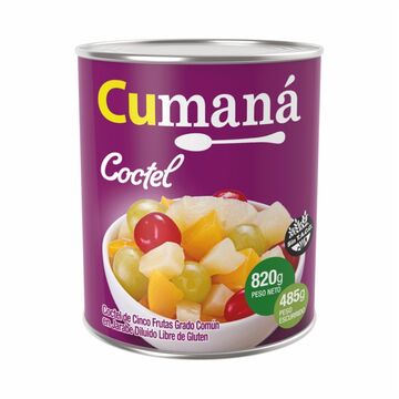 Coctel 5 Frutas Cuaman X 820 Gr X12