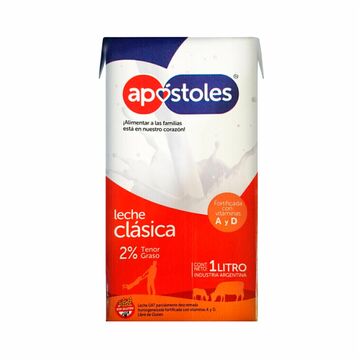 Leche ApÓstoles ClÁsica Liviana 2% 12x1l X1