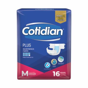 PaÑal Cotidian Plus M X 16 X4