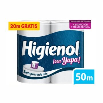 Ph Higienol Dh Yapa 50mx4 X8