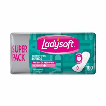 Protector Diario Ladysoft Respirable X100 X12
