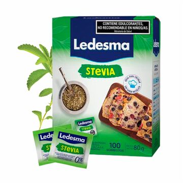 Stevia Ledesma Sob X 100u De 0.8g X6