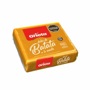 Dulce Batata Vainilla Orieta Sachet X500gr X12