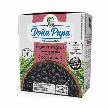 Poroto Negros Secos Remoja X 340 X24