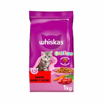 Whiskas Carne Y Leche X 1 Kg. X10