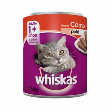 Whiskas Lata Adulto Carne X 340gs X24