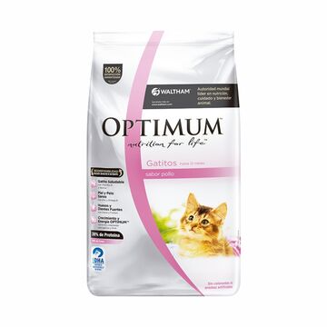 Optimun Gatito Pollo X 1 Krg X4