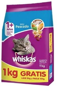 Whiskas Arc Pescado 10 Krg + 1 Krg X1