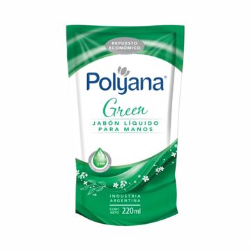 Jabon Liqu P/manos Poly Green X 220 Ml X24