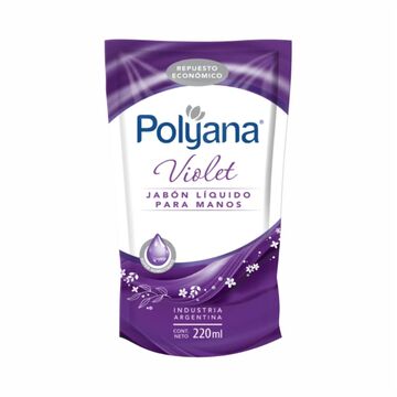 Jabon Liqui P/manos Poly Violet X 220 Ml X24