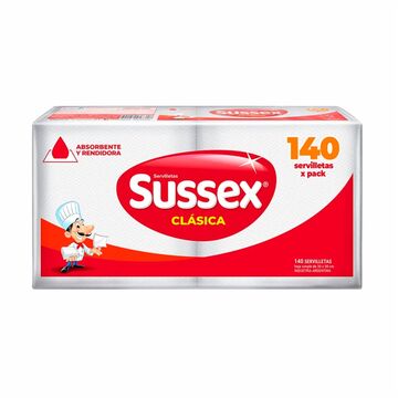 Servilleta Sussex Hs 30x30 Blan X140u X21