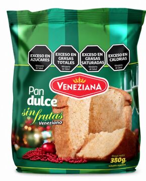 Pan Dulce S/fruta Vnz X 380 Gs X6