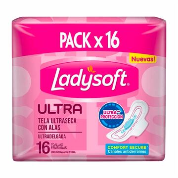 Tf Ladysoft Ultraseca (rosa) X 16u X20