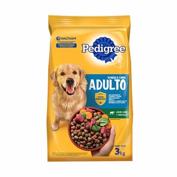 Pedigree Adul Carne Vegetales X 3kg X6