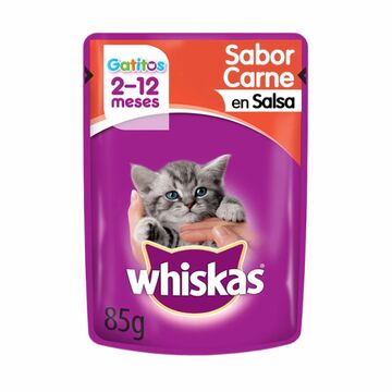 Whis Sob Gatito Carne Salsa 12x85 G X1