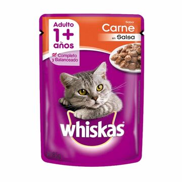 Whis Sob Adult Carne Salsa 12x85 Gr X1