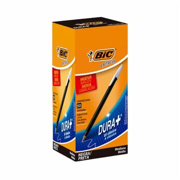 Lapicera Bic Opaco T/g Negro X 50u X24