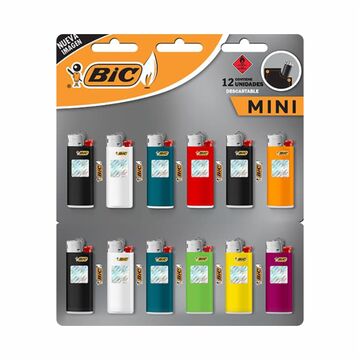 Encendedor Bic Mini J5 Blister X 12u X22