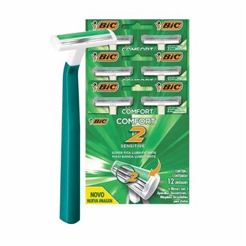 Afeita Bic Comfor 2 Verde X 6u X96