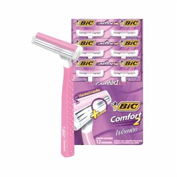 Afeita Bic 2 Mujer Rosada X 6u X48