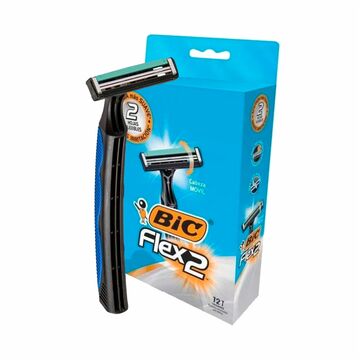 Afeita Bic Flex 2 Negra Caja X 12u X12