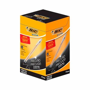 Lapicera Bic Cristi T/f Negro X 50u X24