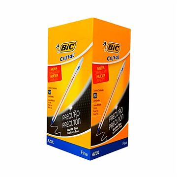 Lapicera Bic Crist T/f Azul X 50u X24