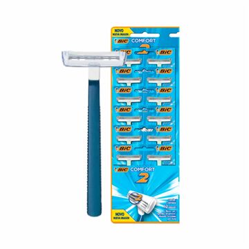 Afeita Comfort 2 Celeste X 12u X48